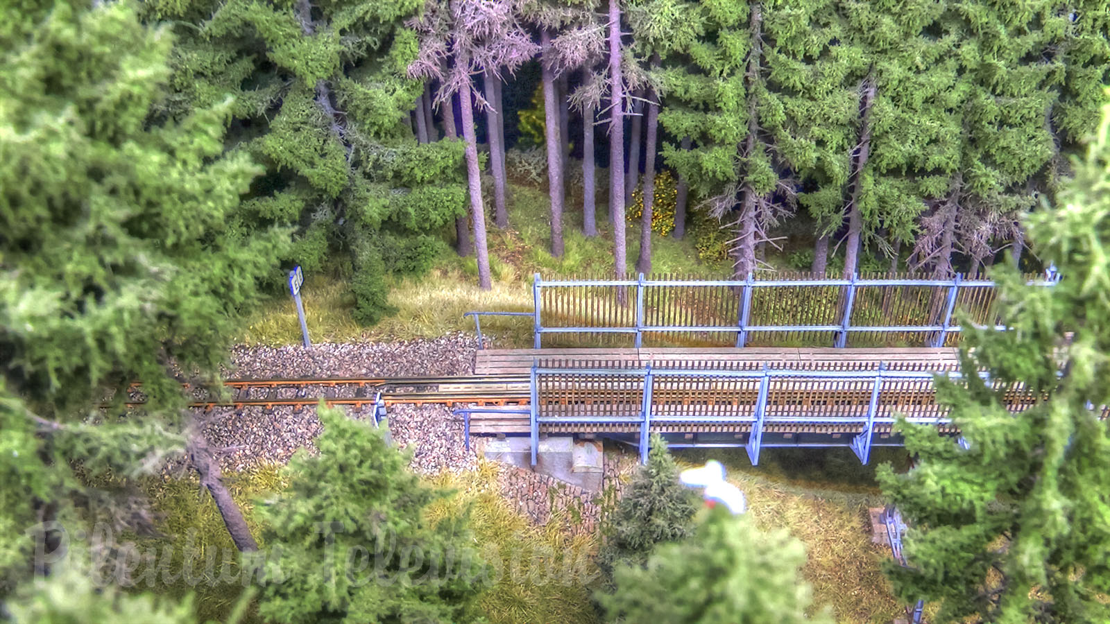 Diorama ferroviario: Il vecchio ponte d’acciaio per le ferrovie a scartamento ridotto in Sassonia