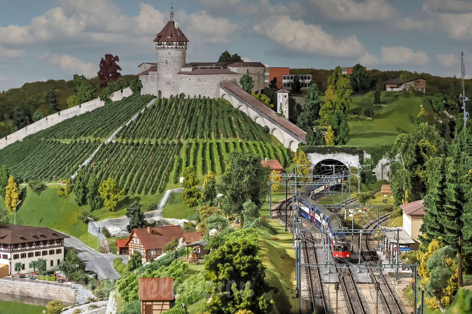Uno dei più grandi plastici ferroviari della Svizzera: Mondo in miniatura Smilestones in scala HO
